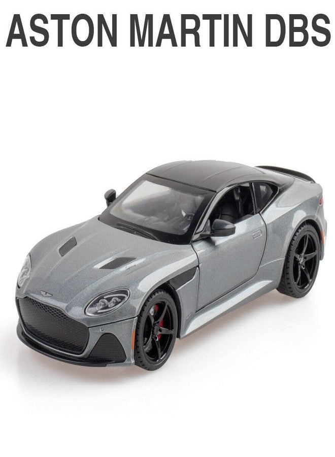KENIRY Scale Exclusive Alloy Metal Pull Back Die-cast Car Model with Sound Light Mini Auto Toy for Kids Metal Model Toy Car with Sound and Light (1.22 Scale- Aston Martin -Grey) - Image 4